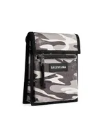 Pouch With Strap Camo Print