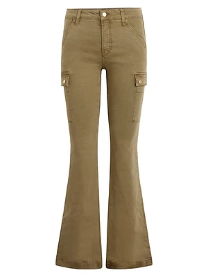 The Frankie Petite Cargo Boot-Cut Jeans