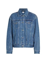 Wonderland Crystal Denim Trucker Jacket