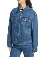 Wonderland Crystal Denim Trucker Jacket