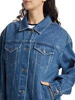 Wonderland Crystal Denim Trucker Jacket