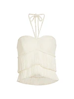 Fringe Halterneck Tank