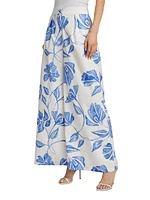 Nightflower High-Rise Wide-Leg Pants