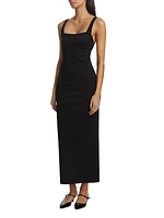 Cut-Out Ponte Maxi Dress