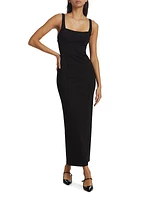 Cut-Out Ponte Maxi Dress