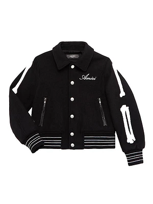 Little Boy's & Boy's Wool Bones Jacket