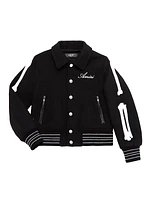 Little Boy's & Boy's Wool Bones Jacket