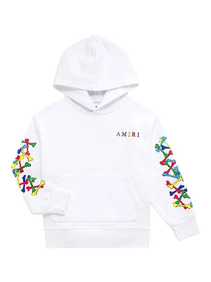 Little Kid's & Bone Graphic Hoodie