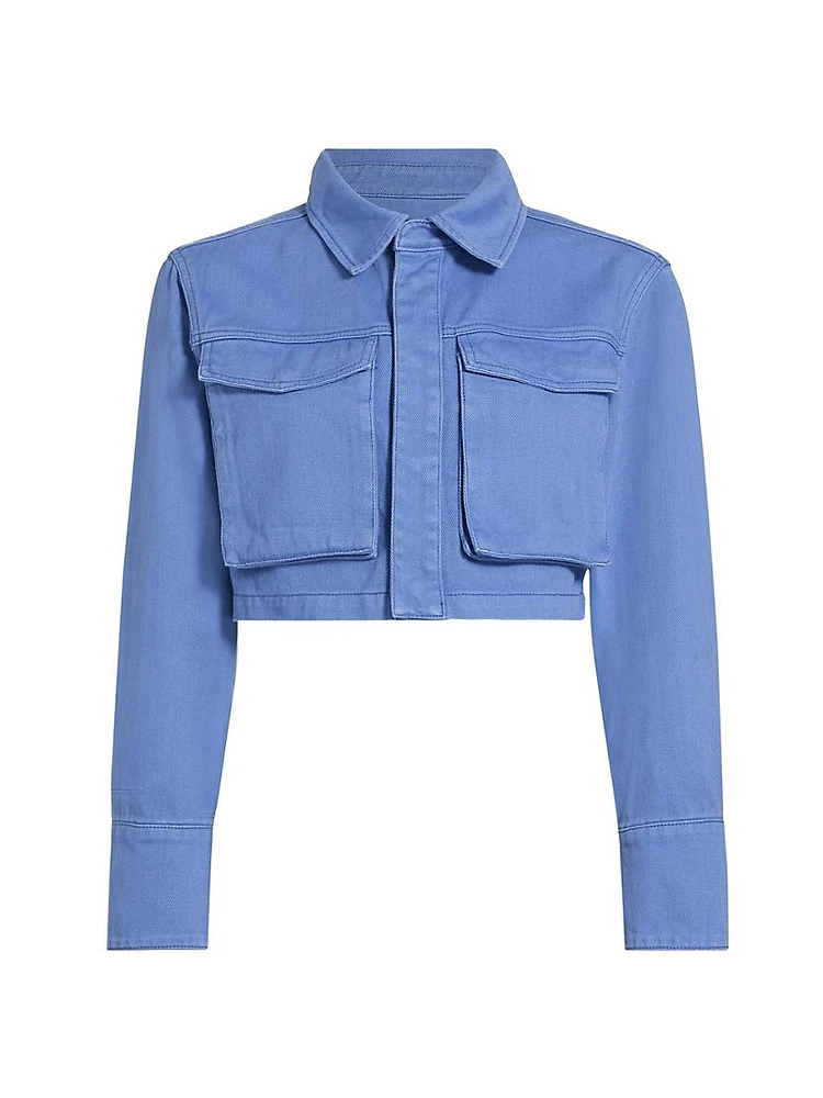 On The Water Monica Cropped Denim Jacket