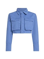 On The Water Monica Cropped Denim Jacket