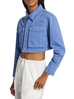 On The Water Monica Cropped Denim Jacket