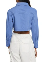 On The Water Monica Cropped Denim Jacket