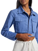 On The Water Monica Cropped Denim Jacket