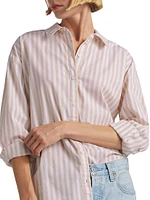 Avril Striped Button-Front Shirt