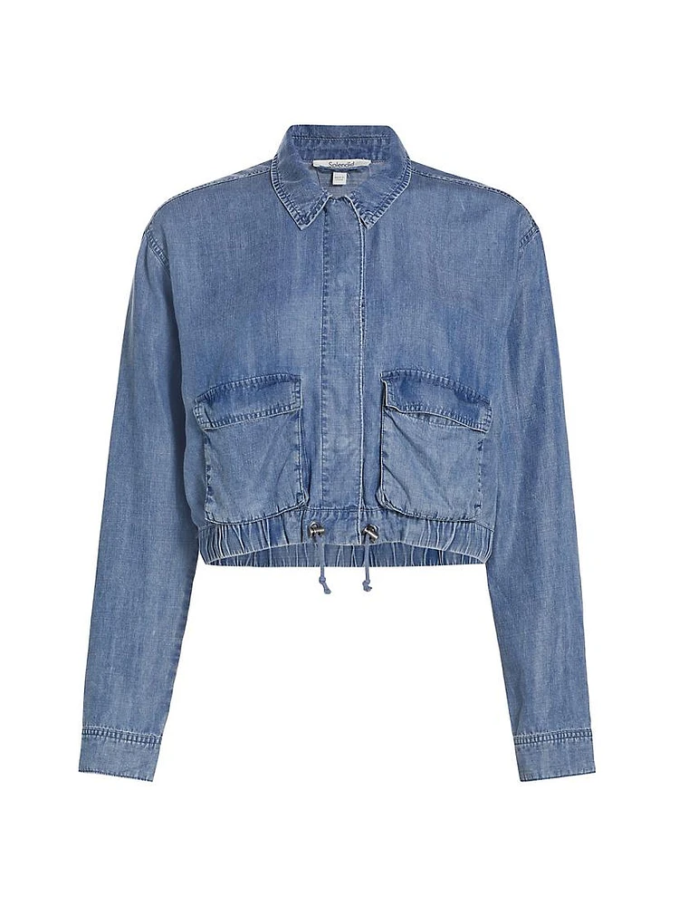 Breck Cropped Chambray Jacket