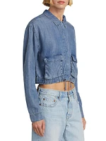 Breck Cropped Chambray Jacket