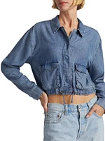 Breck Cropped Chambray Jacket