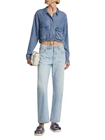 Breck Cropped Chambray Jacket