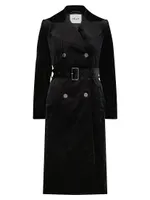 Bogart Velvet Trench Coat