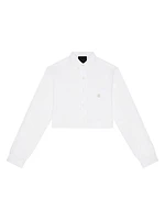 Cropped Shirt In Poplin