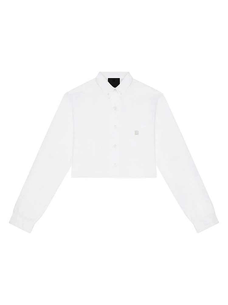 Cropped Shirt Poplin