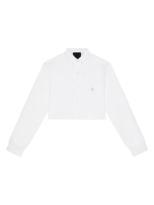 Cropped Shirt Poplin