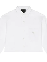 Cropped Shirt Poplin