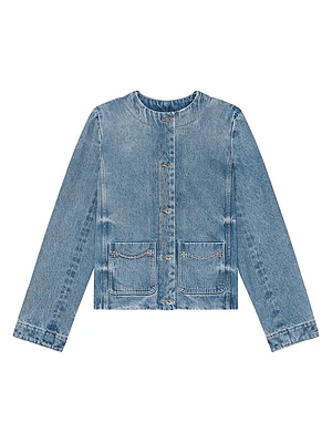 Jacket Denim With Chain Details