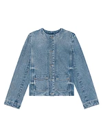 Jacket Denim With Chain Details