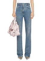 Boot Cut Jeans Denim With Chain Details