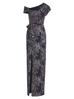 Amaris Jacquard Column Gown