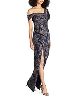 Amaris Jacquard Column Gown