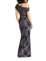 Amaris Jacquard Column Gown