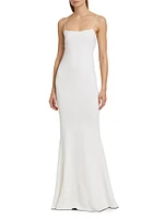 Aro Stretch Crepe Mermaid Gown