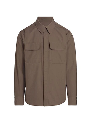 Utility Wool-Blend Shirt