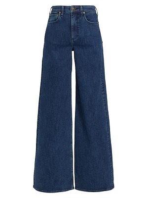 Sofie High-Stretch Wide-Leg Jeans