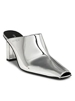 Sleek Mirror 70MM Leather Mules