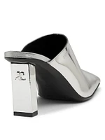 Sleek Mirror 70MM Leather Mules