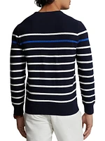 Striped Cotton Crewneck Sweater