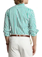 Striped Long-Sleeve Sport Shirt