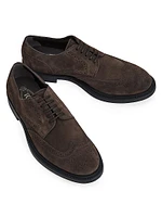 Perforated Suede Derbys