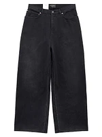 Denim Sticker Baggy Pants