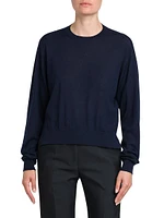 Cashmere-Silk Crewneck Sweater