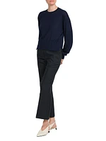 Cashmere-Silk Crewneck Sweater