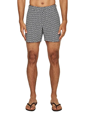 Bulldog Jacquard Lacuna Swim Trunks