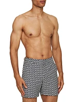 Bulldog Jacquard Lacuna Swim Trunks