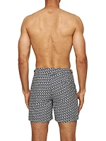 Bulldog Jacquard Lacuna Swim Trunks