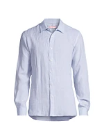 Justin Linen Button-Front Shirt