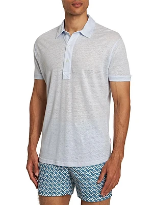 Sebastian Linen Polo Shirt