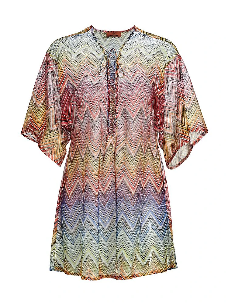 Zigzag Caftan Cover-Up